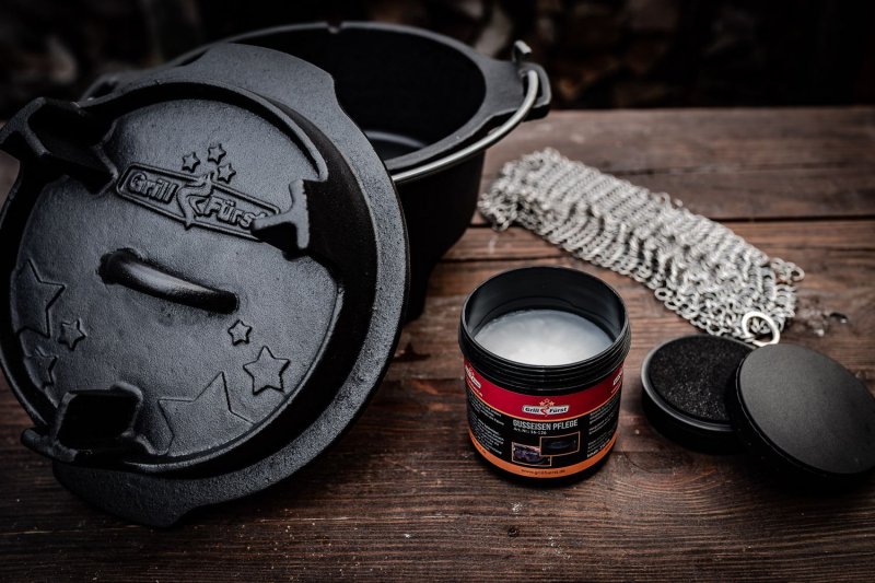 Grillfürst Dutch Oven Set / Gusseisen Pflegeset