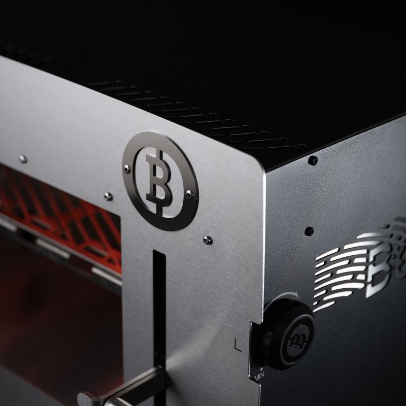 E-Beefer XL Indoor Elektrogrill - 800 Grad Oberhitzegrill - inkl. Abdeckhaube, Beefer Buch 2 und Reinigungsset