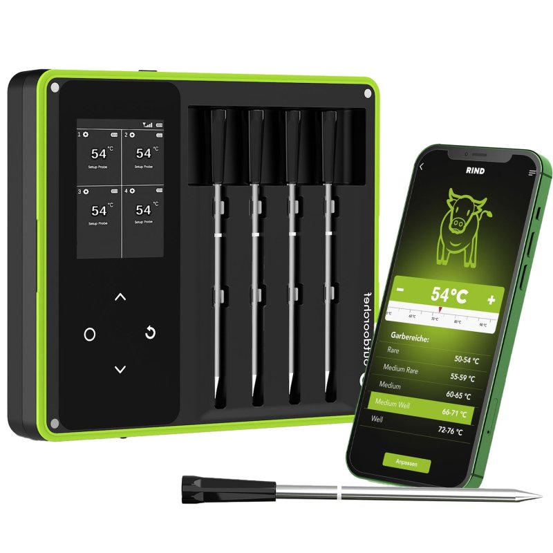 Outdoorchef Easy Check Thermometer Quadro - Wireless Bluetooth Grillthermometer - Retoure