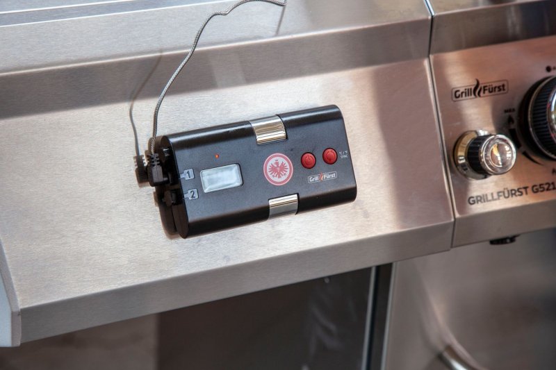 Grillfürst Funk-Thermometer / Grillthermometer / Grillgut Thermometer - Eintracht Frankfurt Edition