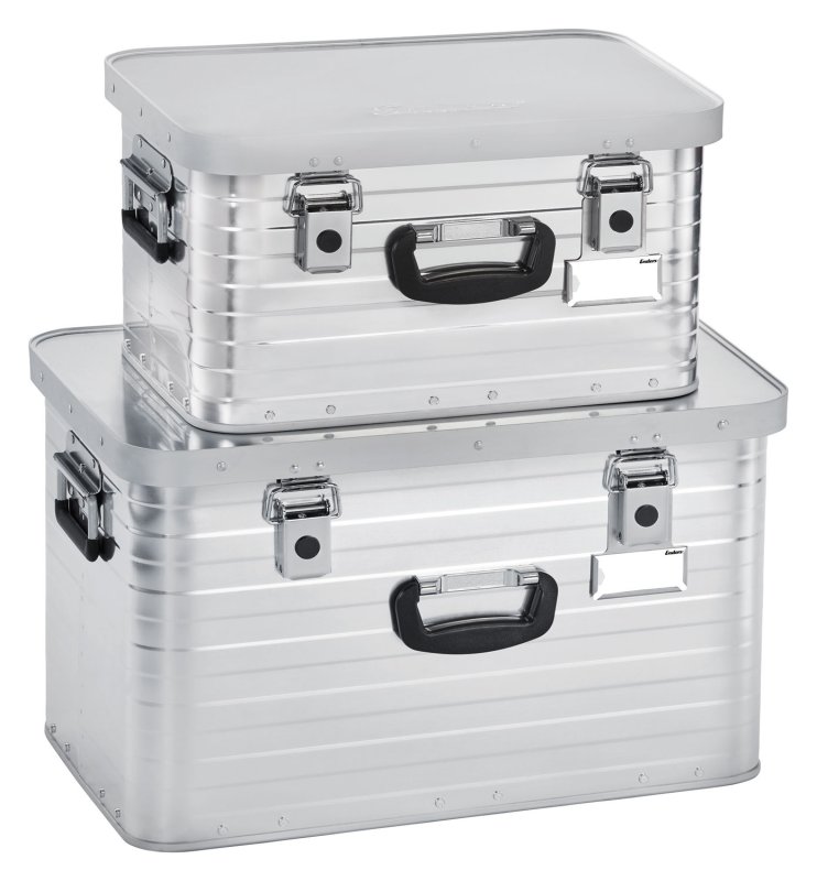 Enders Alubox Toronto Set S (29 Liter) + L (63 Liter) - Aluminium Transportboxen