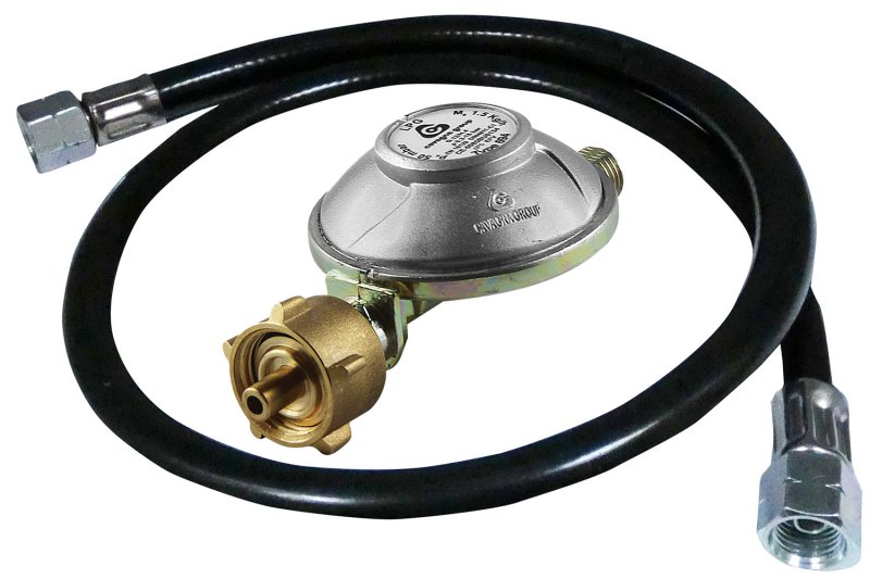 Enders Anschluss Set - Gasdruckregler + Gasschlauch 80 cm Black / 50 mbar