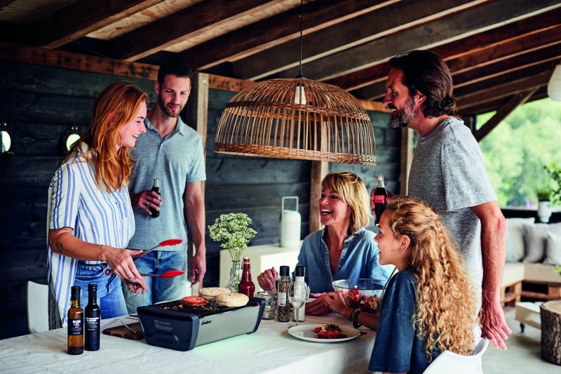 Enders AURORA Holzkohlegrill - Stone - mit E-FAN-Lüfter