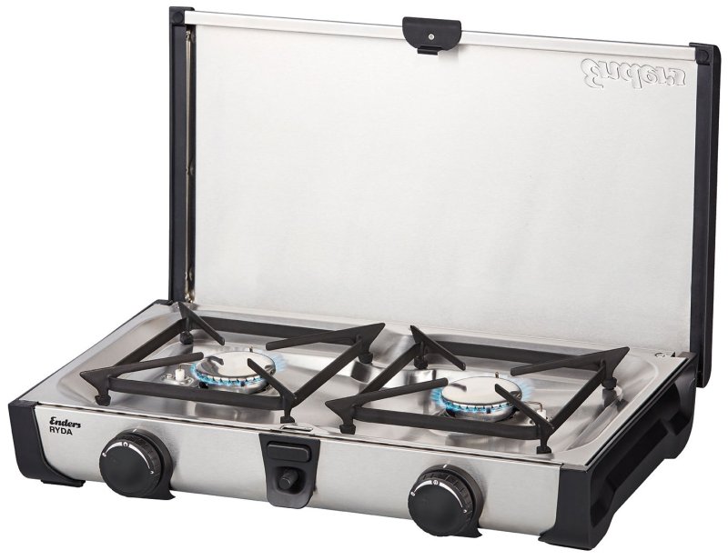 Enders Campingkocher Ryda 2Z - 2-flammig mit Zündsicherung & Transporttasche