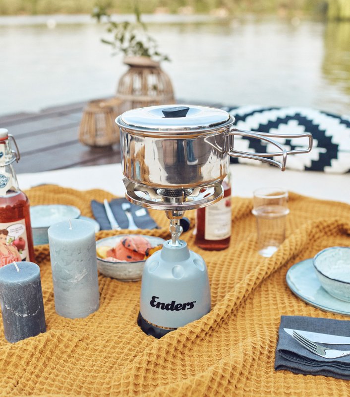Enders Kochtopf Set Culina Camping - mit 2 Töpfen inkl. Deckel + Pfanne