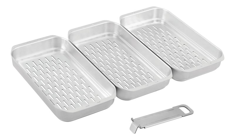 Enders Edelstahl Grillpfanne inkl. Körbe Set für Urban II / Urban II Pro / Explorer II / Explorer II Pro