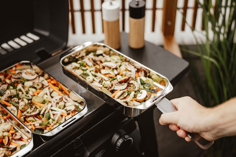 Enders Edelstahl Grillpfanne inkl. Körbe Set für Urban II / Urban II Pro / Explorer II / Explorer II Pro