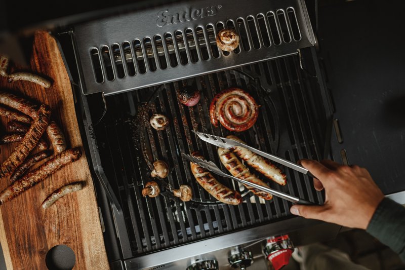 Enders Premium Grillbesteck Set aus Edelstahl / 3-teilig inkl. Tasche