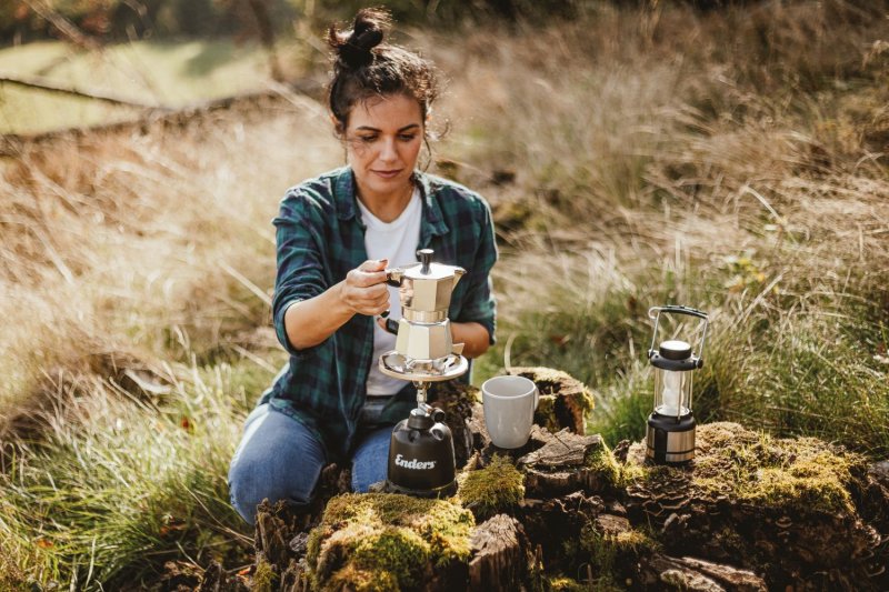 Enders Campingkocher Olymp - Set mit Gaskartuschen