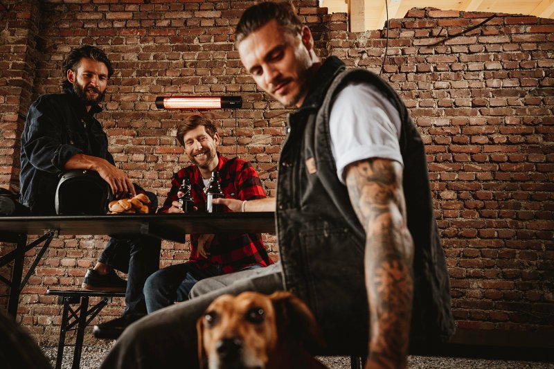 Enders Heizstrahler Elektro Oxeo Black / Wandstrahler