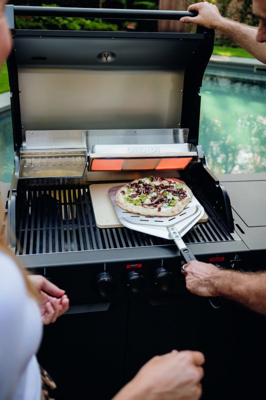 Enders Pizzaschieber aus Aluminium, perforiert