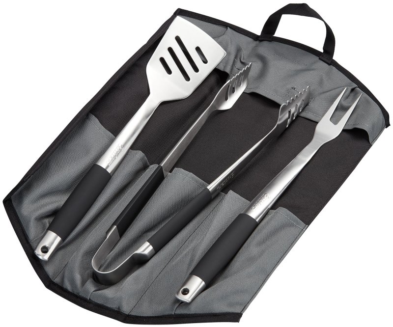 Enders Premium Grillbesteck Edelstahl / 3er Set inkl. Tasche