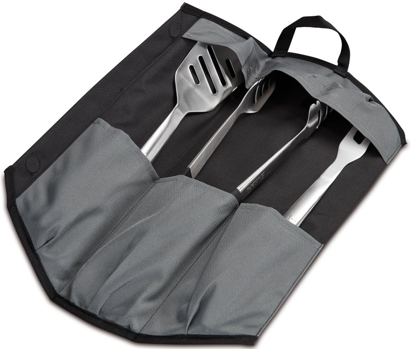 Enders Premium Grillbesteck Set aus Edelstahl / 3-teilig inkl. Tasche
