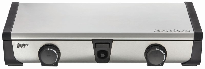 Enders Campingkocher Ryda 2Z GP - 2-flammig mit Zündsicherung, Grillplatten & Transporttasche