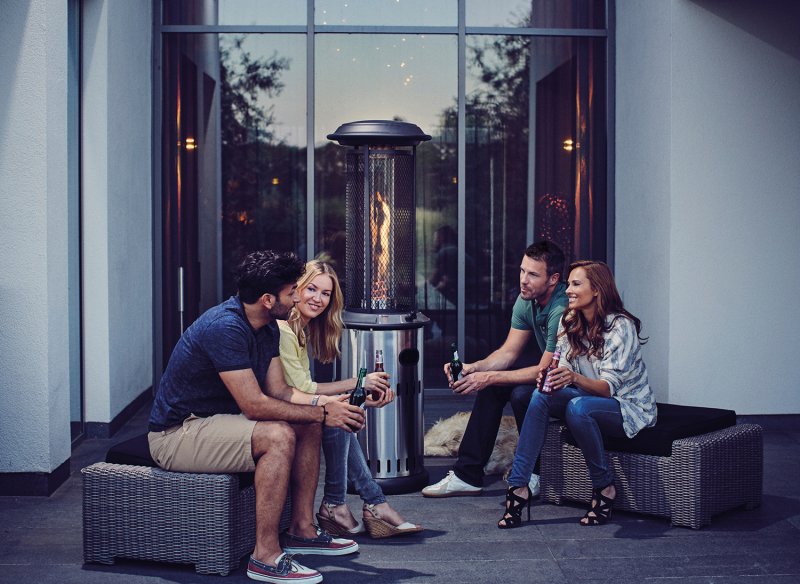 Enders Terrassenfeuer Gas Vulcano / Edelstahl