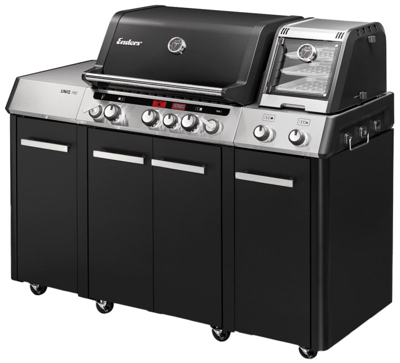 Enders UNIQ Pro 3 IKO Kitchen Gasgrill mit CRUSTER Backburner & Delicater-Ofen