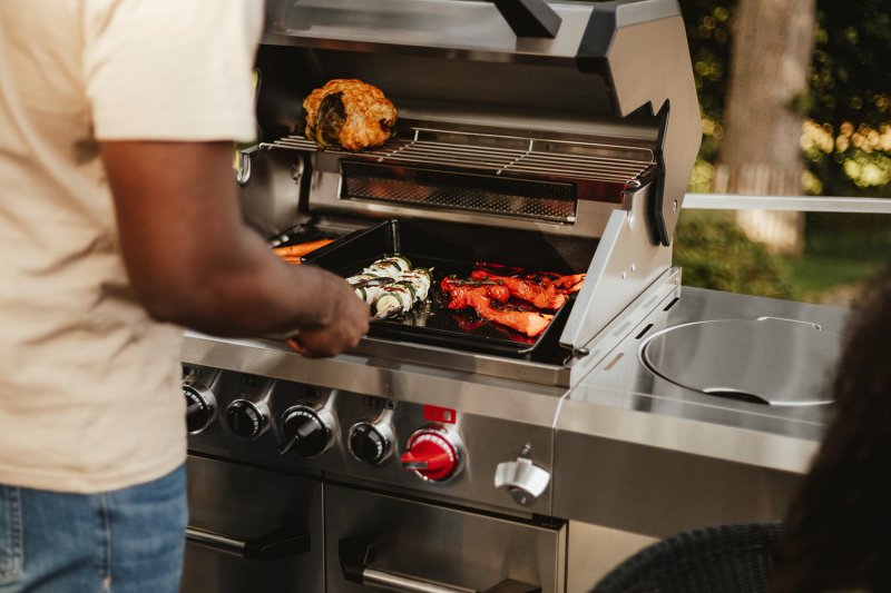 Enders Gusseisen Plancha S für Uniq 3+4 / Kansas II Pro 3+4 / Monroe Pro 3+4, porzellanemailliert