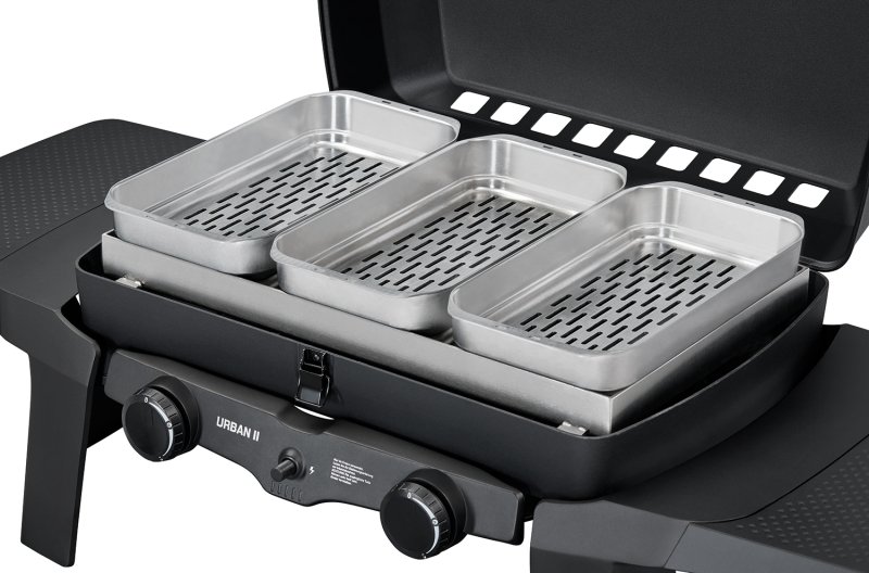 Enders Edelstahl Grillpfanne inkl. Körbe Set für Urban II / Urban II Pro / Explorer II / Explorer II Pro