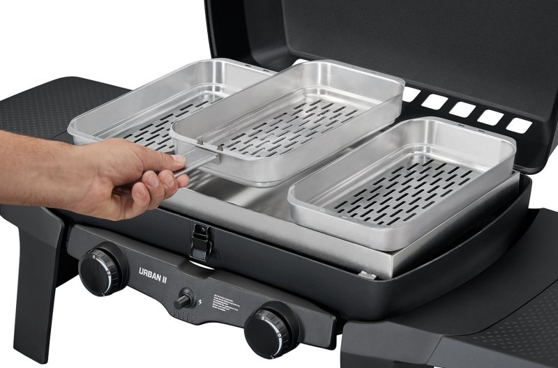 Enders Edelstahl Grillpfanne inkl. Körbe Set für Urban II / Urban II Pro / Explorer II / Explorer II Pro