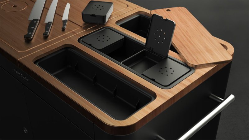 Everdure Mobile Outdoor Küche - Prep Kitchen - grau