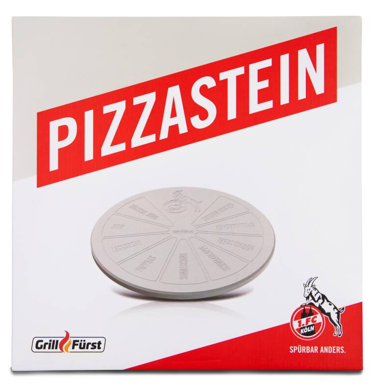 Grillfürst Pizzastein 33 cm - 1.FC Köln Edition