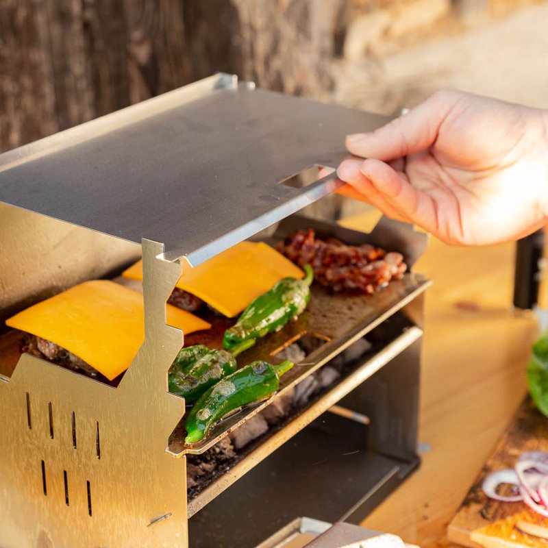 Fennek Edelstahl Plancha / Grillplatte