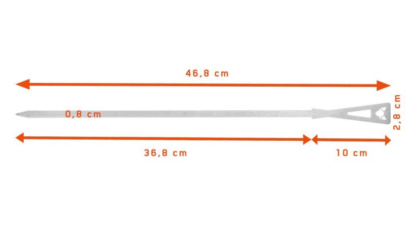 Fennek Grillspieße lang 6er Set