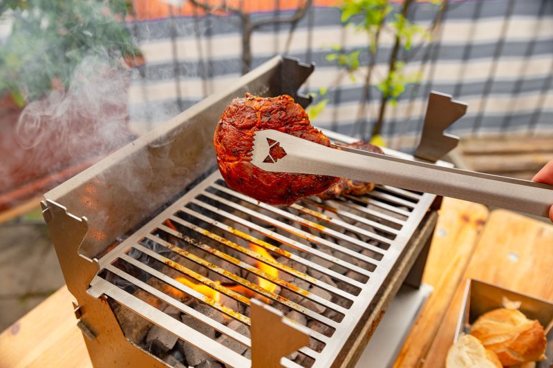 Fennek Grillzange 37 cm - Edelstahl