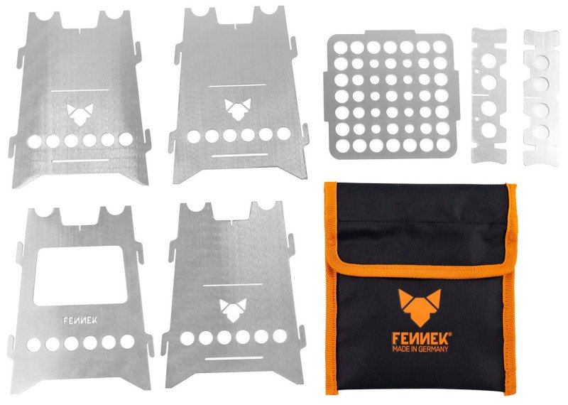 Fennek Hobo Kocher Basic zum Stecken / Edelstahl mit Tasche