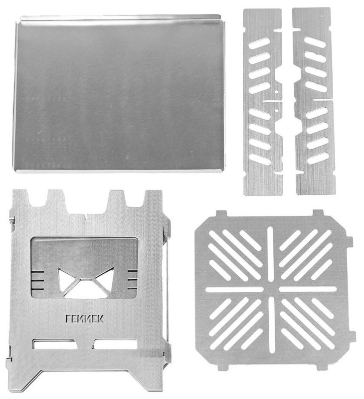 Fennek Hobo Kocher Premium zum Klappen / Edelstahl mit Tasche und Aschewanne