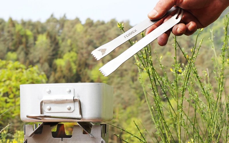 Fennek Mini-Grillzange 23 cm - Titan