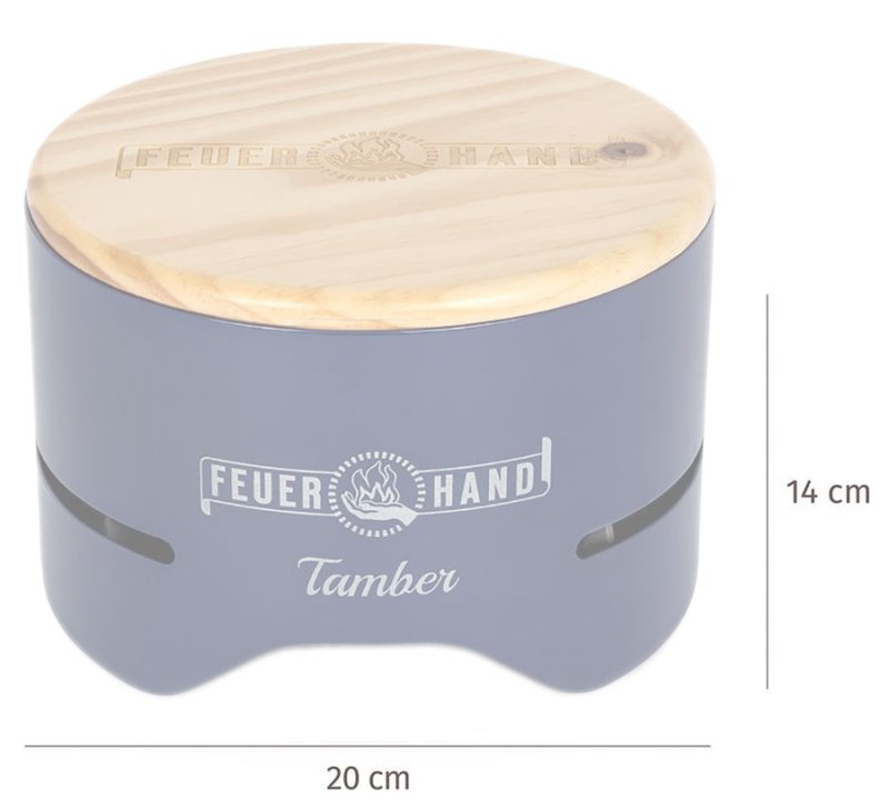 Feuerhand Tischgrill Tamber Blau