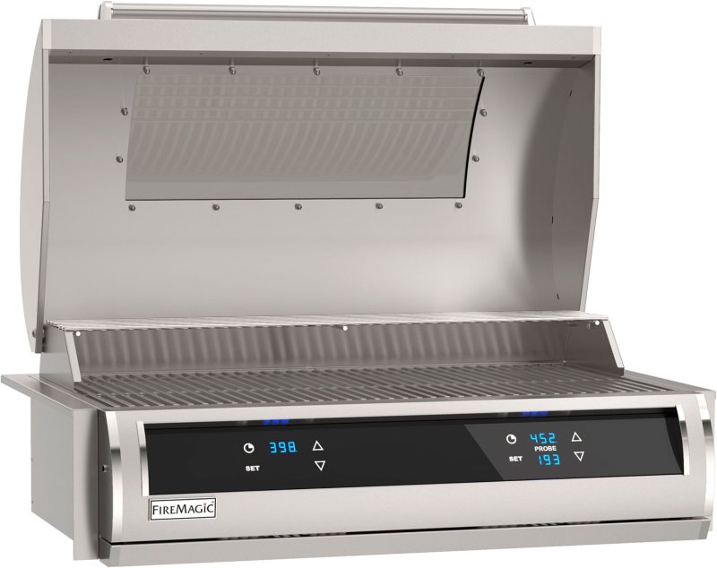 Fire Magic Elektrogrill Einbaugrill Electric EL500i - mit Dual Control, WiFi/Bluetooth, 6000 Watt und XL Sichtscheibe - Modell 2025