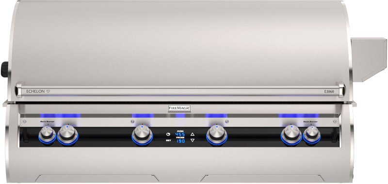 Fire Magic Gasgrill Einbaugrill Echelon E1060i - mit Heckbrenner inkl. Rotisserie und Bluetooth Grillthermometer - Modell 2025