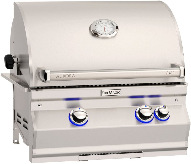 Fire Magic Gasgrill Einbaugrill Aurora A430i - mit Heckbrenner inkl. Rotisserie - Modell 2025