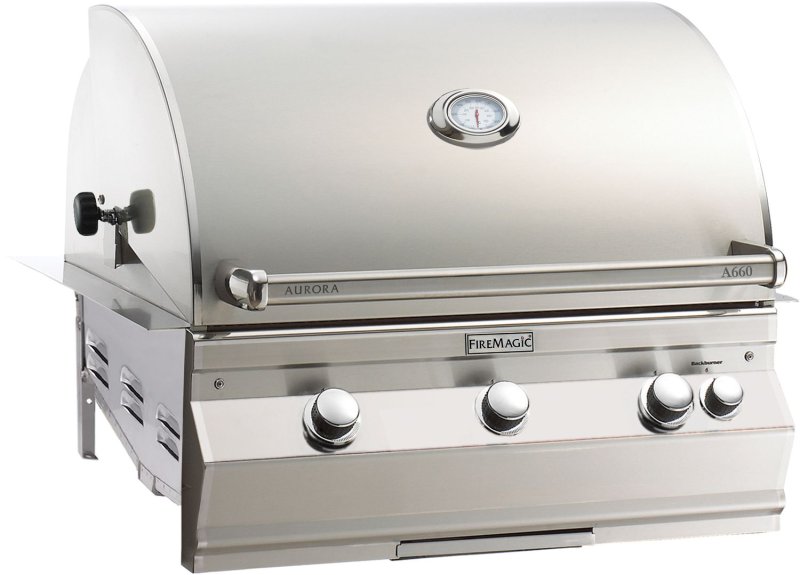Fire Magic Gasgrill Einbaugrill Aurora A660i - mit Heckbrenner inkl. Rotisserie - Modell 2025