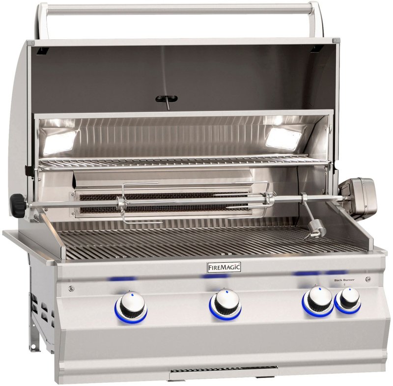 Fire Magic Gasgrill Einbaugrill Aurora A660i - mit Heckbrenner inkl. Rotisserie - Modell 2025