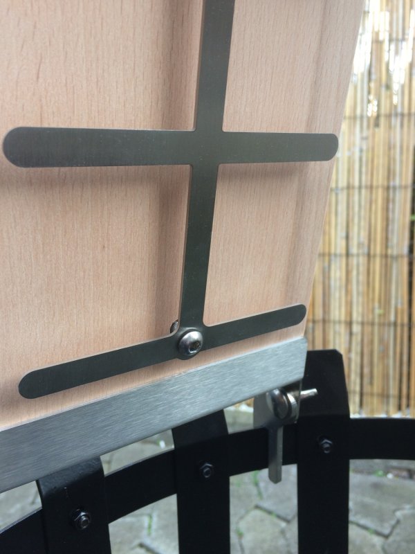 Grillfürst Flammlachsbrett Buche 14 x 50 cm Schraub-Variante