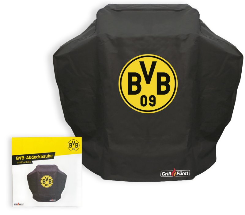 Grillfürst Abdeckhaube / Schutzhülle 126,5 x 54 x 113 cm für Grillfürst G310 / S330 - Borussia Dortmund Edition