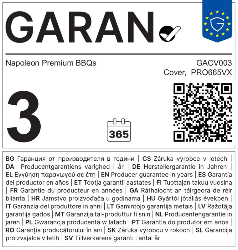Napoleon Abdeckhaube für Prestige PRO 665 Smart-Connected