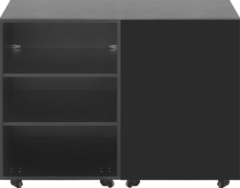 Grillfürst Moments Sideboard mit Tür, Einlegeboden und Regal - Nero - 120 cm