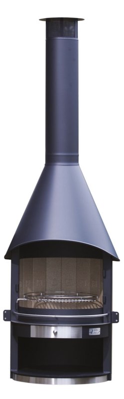 Girse Grillkamin Edelstahl Duo exclusiv Typ 2 / schwarz