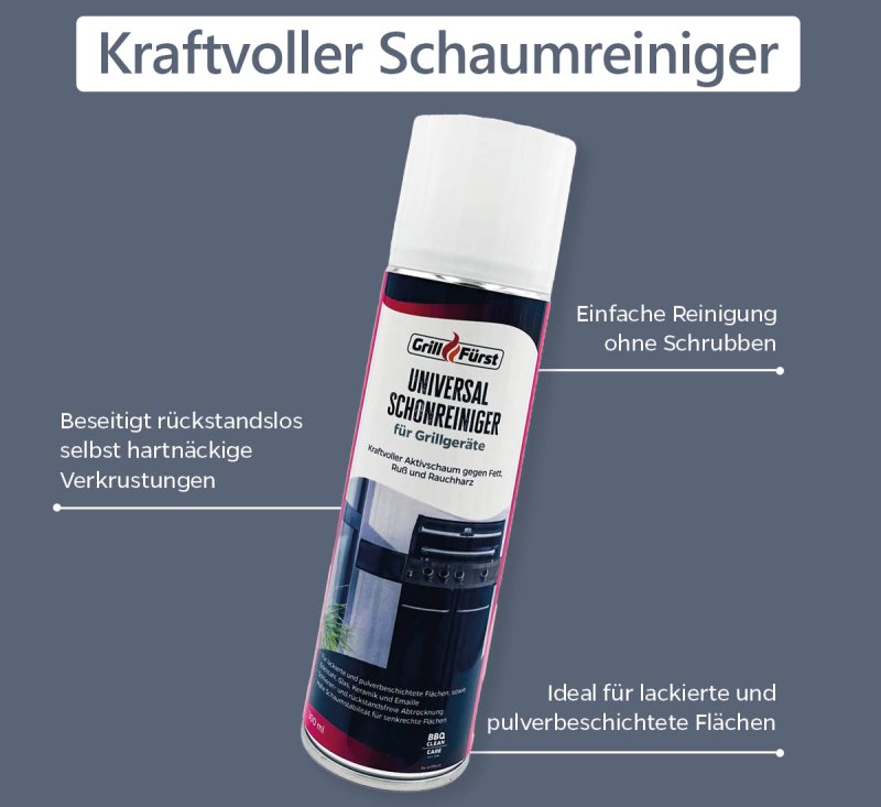 Grillfürst Grillreiniger-Set für Rösle Allflame, Epicflame und Blazeflame - Reiniger und Pflege Komplettset