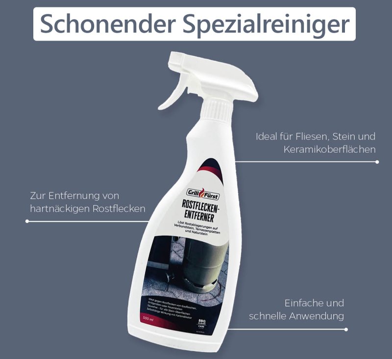 Grillfürst Grillreiniger-Set für Grillfürst Moments Outdoorküche - Reiniger und Pflege Set für HPL