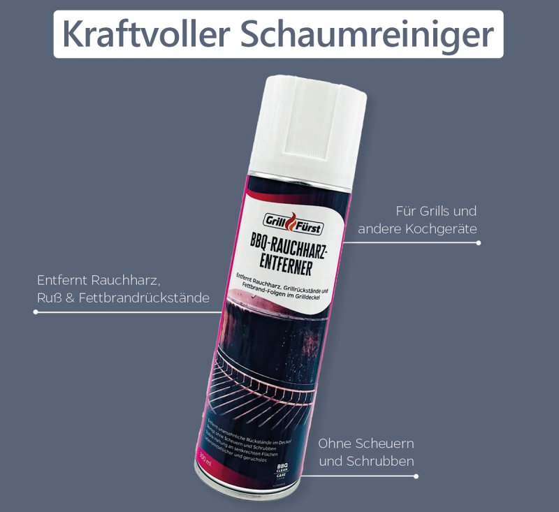 Grillfürst Grillreiniger-Set für Traeger Pelletgrills - Reiniger und Pflege Komplettset