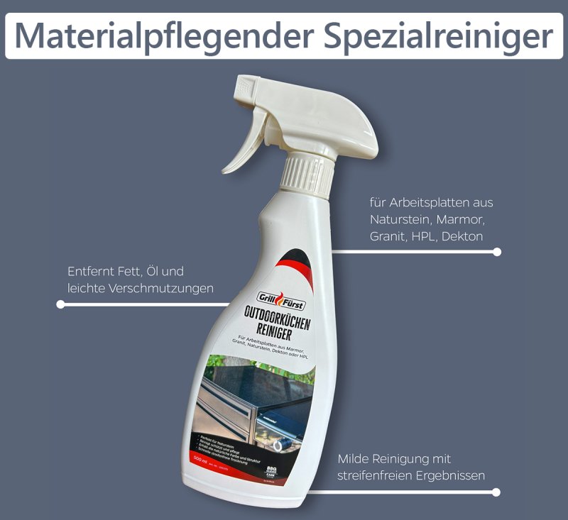 Grillfürst Grillreiniger-Set für Miele Dreams Outdoorküchen - Reiniger und Pflege Komplettset
