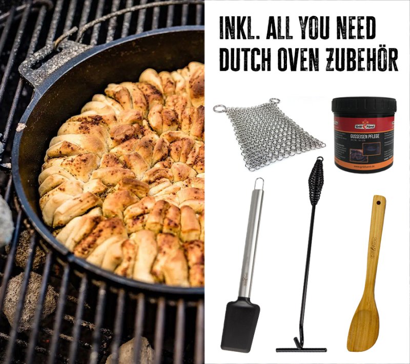Grillfürst Dutch Oven BBQ Edition DO9 - X-DEAL inkl. Starterset Zubehör