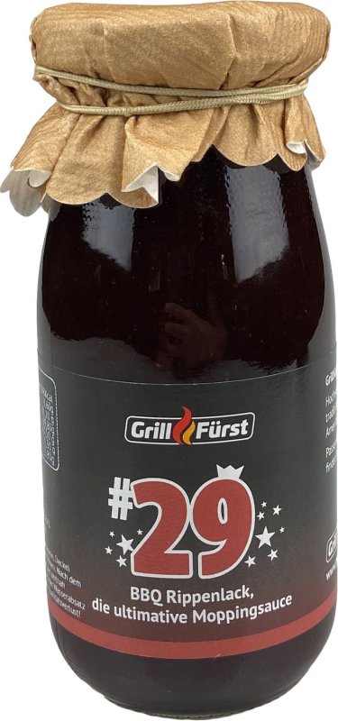 Grillfürst BBQ No. #29, BBQ Rippenlack - die ultimative Moppingsauce