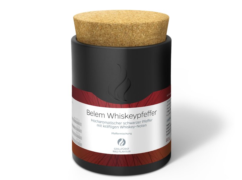 Grillfürst Belem Whiskeypfeffer (Single Malt) - Keramikdose 80g