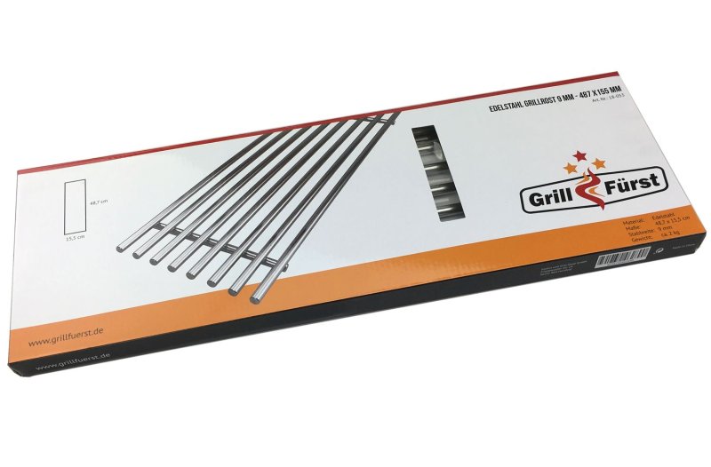 Grillfürst Edelstahl Grillrost für Broil King Imperial / Regal (48,7 x 15,5 cm)